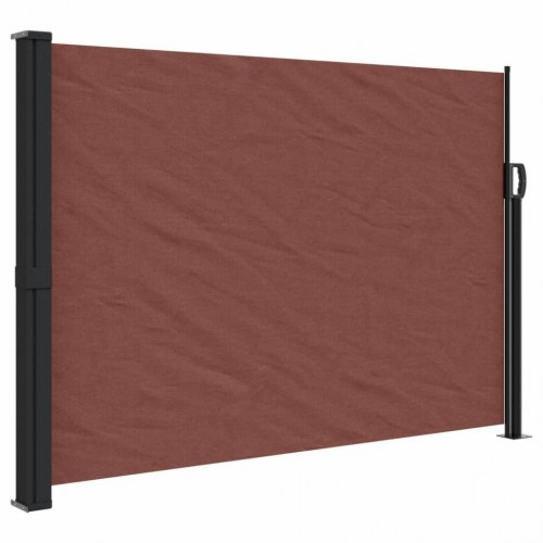 Sammenrullelig sidemarkise 140 × 600 cm - brun