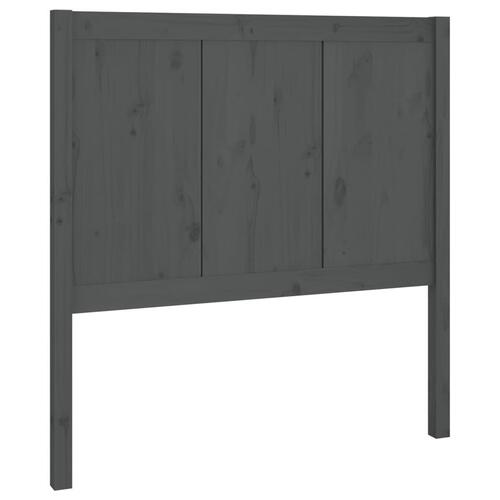 Sengegærde 80,5x4x100 cm massivt fyrretræ grå
