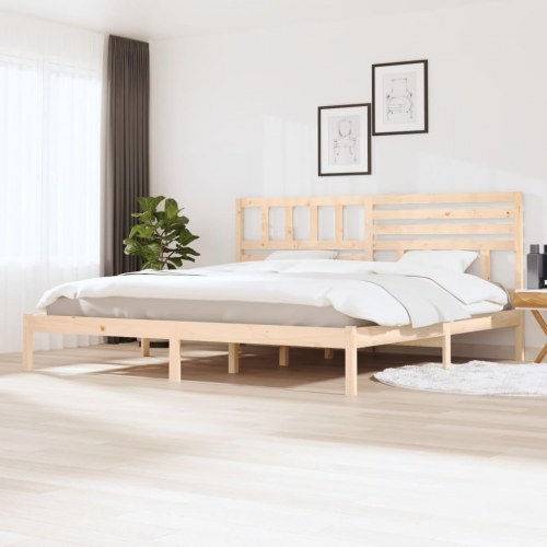 Sengeramme 180 x 200 cm i massivt fyrretræ - uden madras