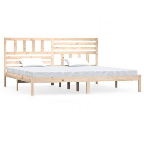 Sengeramme 180 x 200 cm i massivt fyrretræ - uden madras