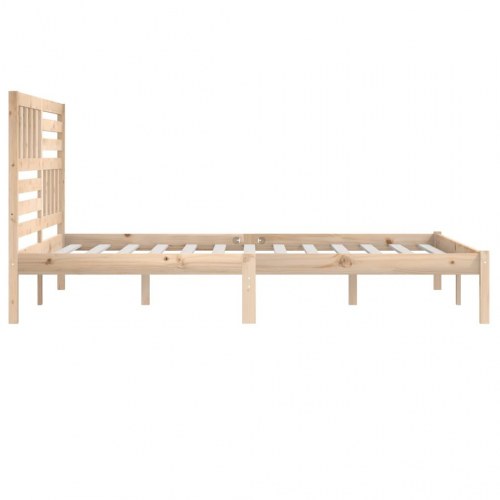 Sengeramme 180 x 200 cm i massivt fyrretræ - uden madras