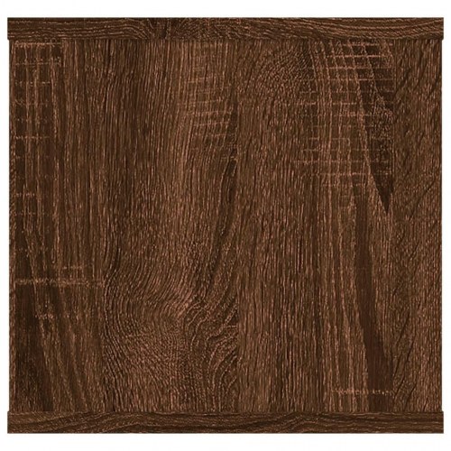 Væghylde 102x30x29 cm konstrueret træ brun egetræsfarve