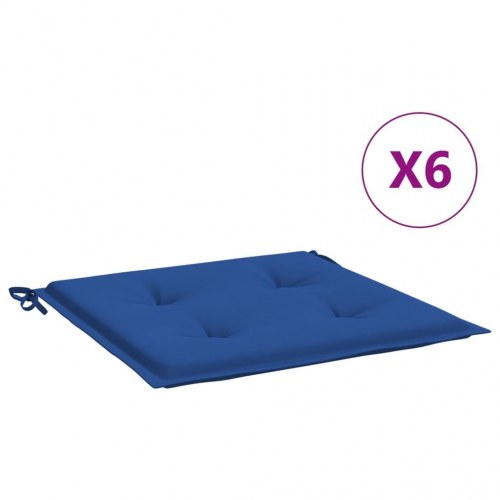 Hynder til havestol - 6 stk., 50×50×4 cm, oxfordstof, kongeblå