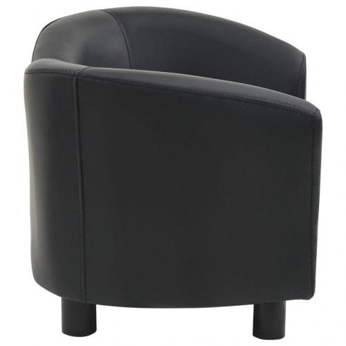 Hundesofa 67x41x39 cm kunstlæder sort