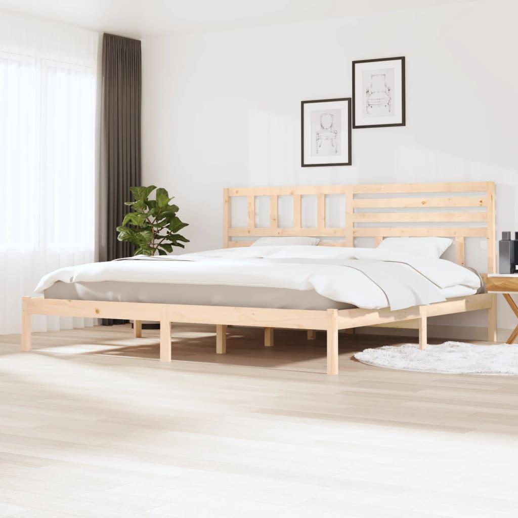 Sengeramme 200x200 Cm Massivt Fyrretræ