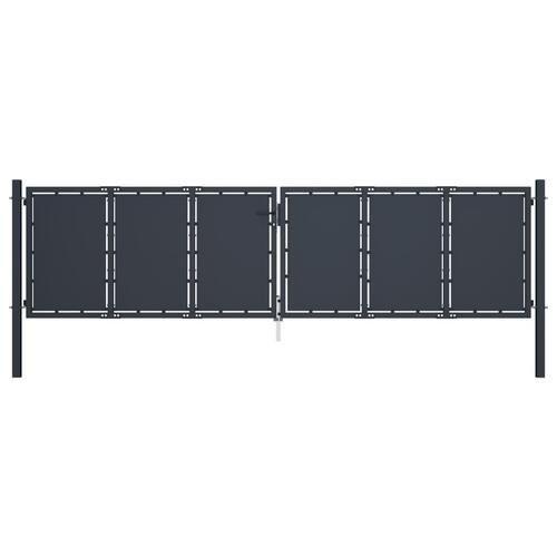 Havelåge 400 x 125 cm stål antracitgrå