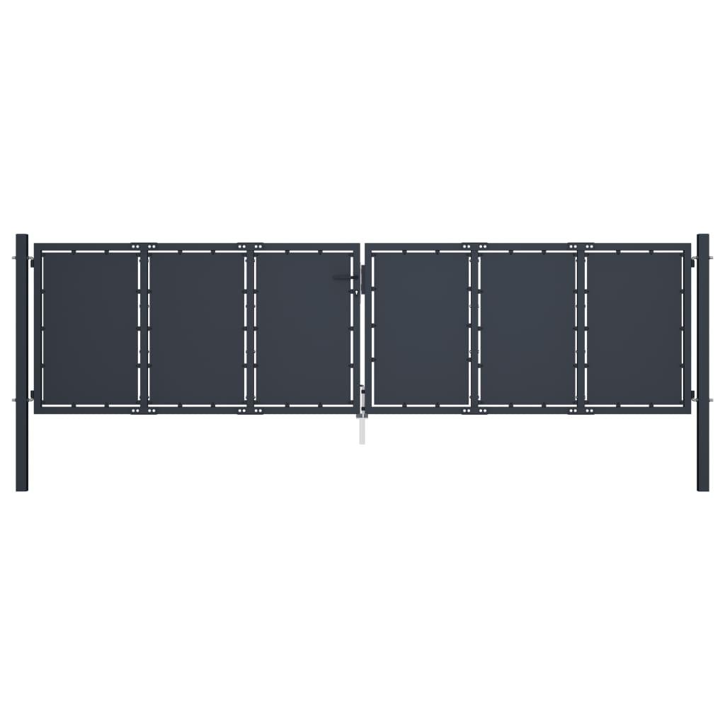 Havelåge 400 x 125 cm stål antracitgrå