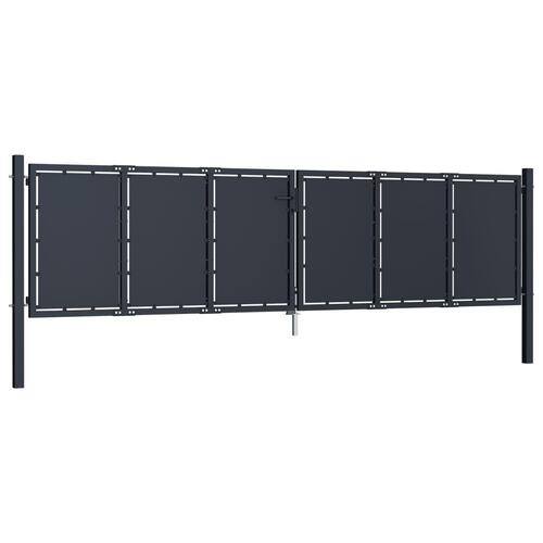 Havelåge 400 x 125 cm stål antracitgrå