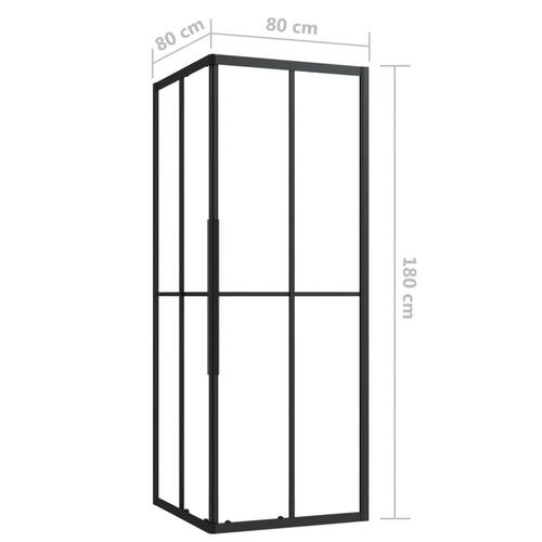 Brusekabine 80x80x180 cm sikkerhedsglas