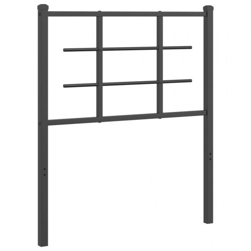 Sengegavl i metal - sort, 75 cm