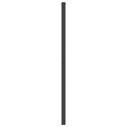 Sengegavl i metal - sort, 75 cm