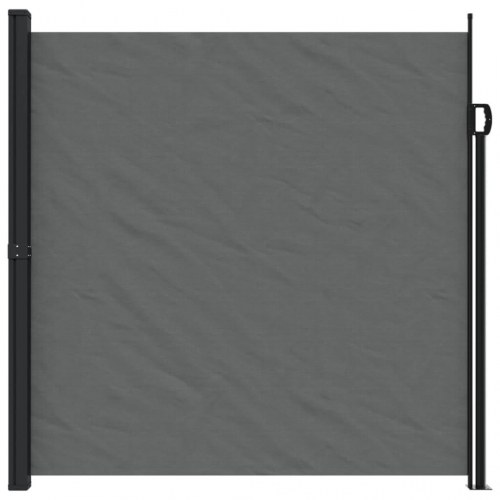 Sammenrullelig sidemarkise 200 × 600 cm - antracitgrå