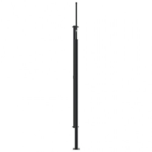 Sammenrullelig sidemarkise 200 × 600 cm - antracitgrå