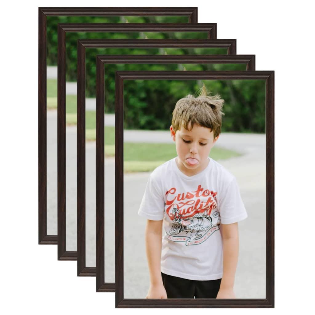 Billedrammer 5 stk. til bord 21x29,7 cm MDF sort