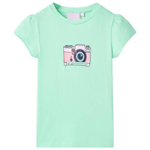T-shirt til børn str. 92 lysegrøn