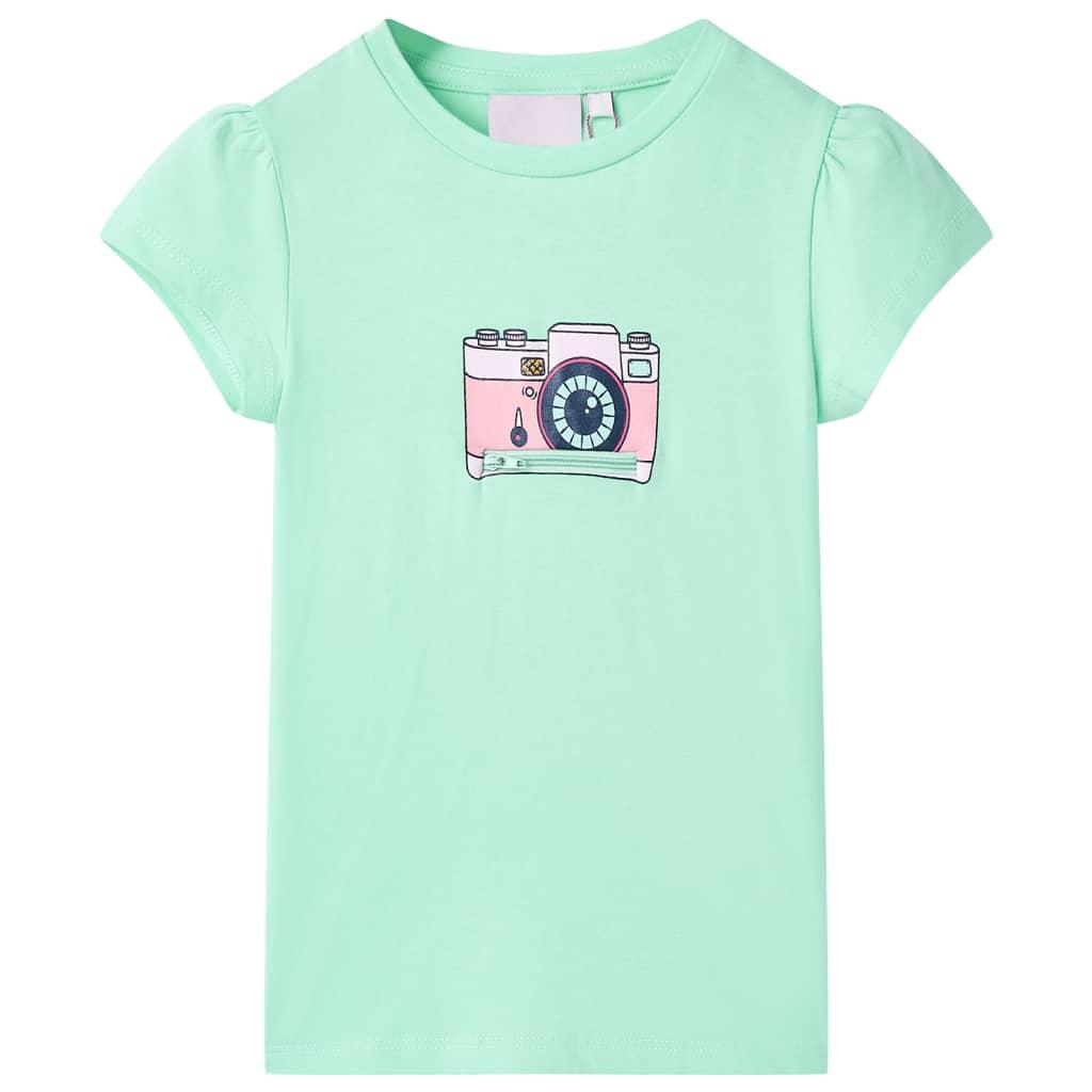 T-shirt til børn str. 92 lysegrøn