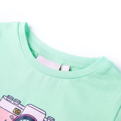 T-shirt til børn str. 92 lysegrøn
