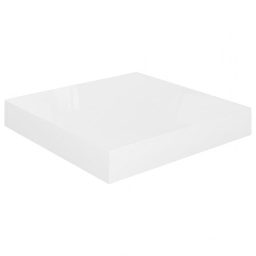 Væghylder - 4 stk. 23 × 23,5 × 3,8 cm i MDF, hvid højglans