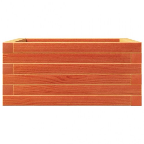 Plantekasse i massivt fyrretræ 50 x 50 x 23 cm - gyldenbrun