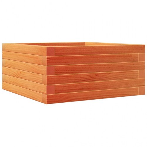 Plantekasse i massivt fyrretræ 50 x 50 x 23 cm - gyldenbrun
