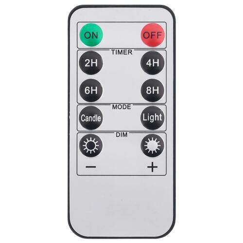 LED-stearinlys 24 stk. med fjernbetjening varmt hvidt lys
