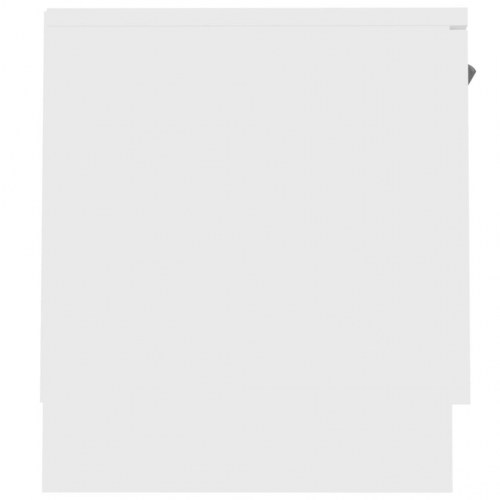 TV-skab hvid 140x35x40 cm konstrueret træ