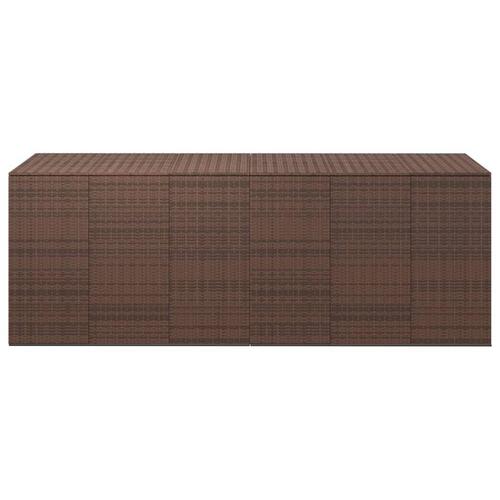 Hyndeboks 291x100,5x104 cm polyrattan brun