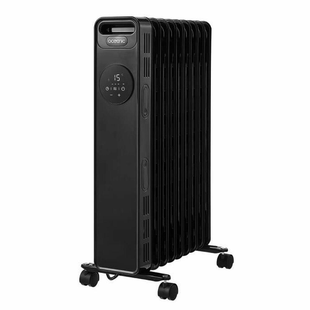 Olieradiator Oceanic - sort 2000 W med fjernbetjening