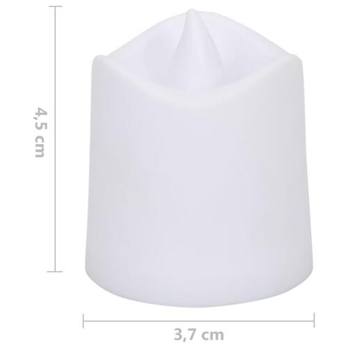 LED-stearinlys 100 stk. farverigt lys