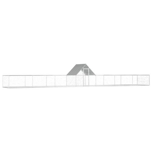 Hønsegård 14x2x2 m galvaniseret stål