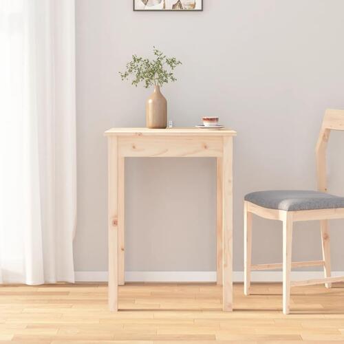 Spisebord 55x55x75 cm massivt fyrretræ