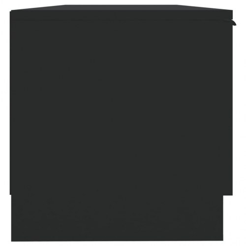 Tv-bord 102x35x36,5 cm konstrueret træ sort