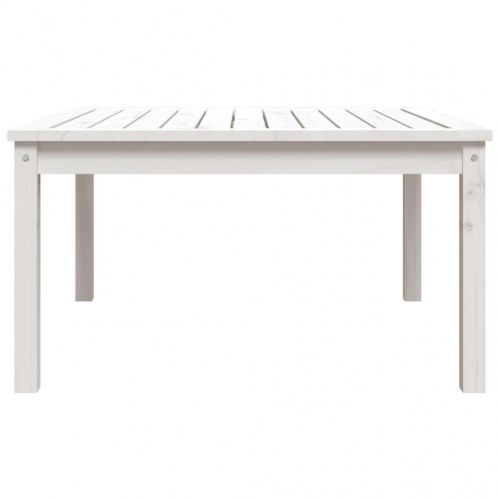 Havebord i massivt fyrretræ - 82,5 × 82,5 × 45 cm, hvid