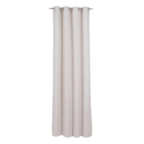 Gardin Beige Polyester Sølv 100% bomuld 140 x 260 cm