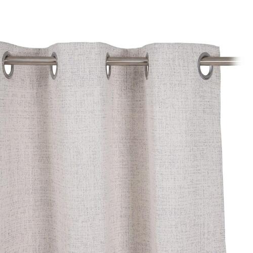 Gardin Beige Polyester Sølv 100% bomuld 140 x 260 cm
