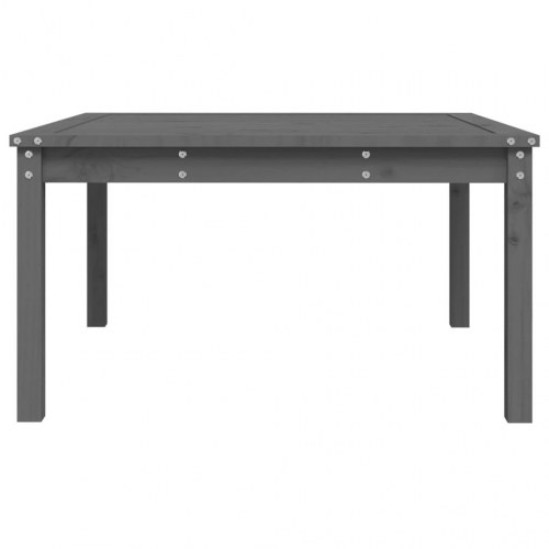 Havebord i massivt fyrretræ - 82,5 × 82,5 × 45 cm, grå