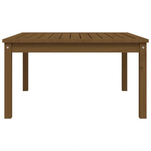 Havebord i massivt fyrretræ 82,5 × 82,5 × 45 cm - gyldenbrun