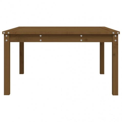 Havebord i massivt fyrretræ 82,5 × 82,5 × 45 cm - gyldenbrun