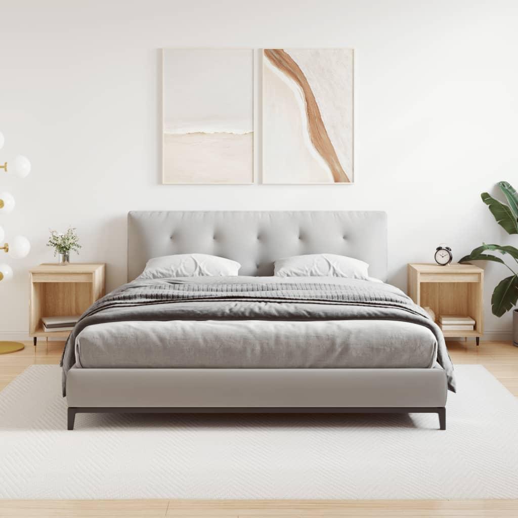 Sengeborde 2 stk. 40x35x50 cm konstrueret træ sonoma-eg billede