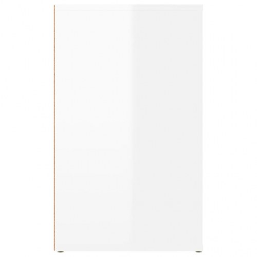 Sengeskab 50x36x60 cm konstrueret træ hvid højglans
