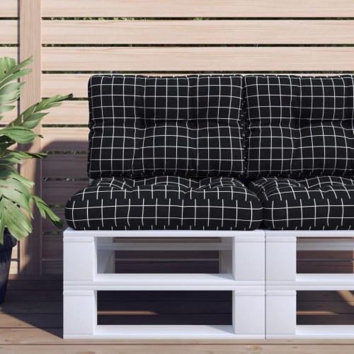 Pallehynder 2 stk. stof ternet sort