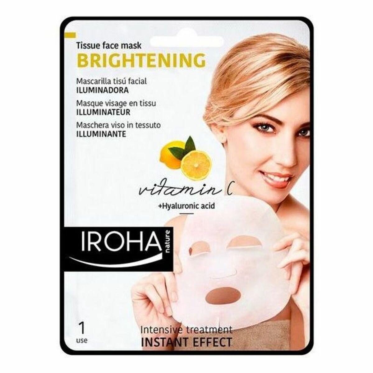 Ansigtsmaske Iroha Tissue Mask Brightening C + Hyaluronsyre (1 stk)