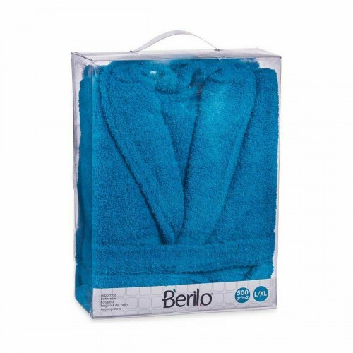 Morgenkåbe i bomuld Berilo - Blå M/L (6 stk)