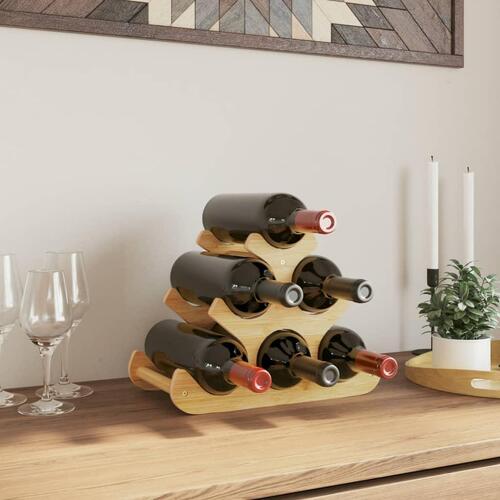 Vinreol til 6 flasker 35x18x25,5 cm bambus