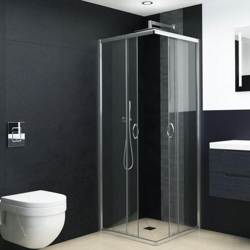 Brusekabine sikkerhedsglas 70 x 70 x 185 cm