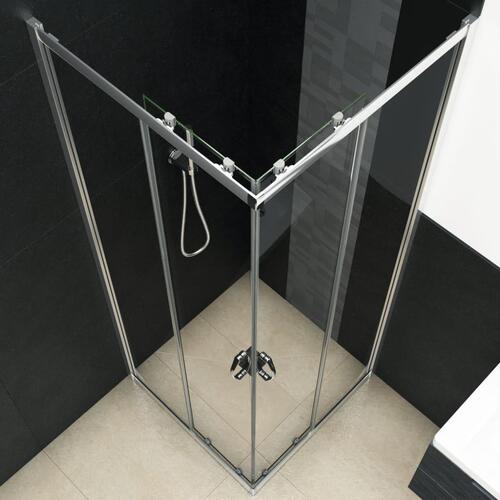 Brusekabine sikkerhedsglas 70 x 70 x 185 cm