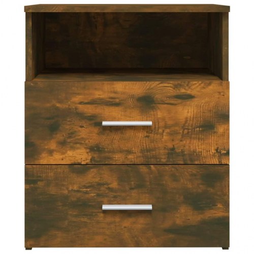 Sengeborde sæt af 2 - 50×32×60 cm i røget egetræsfinish