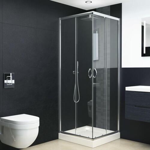Brusekabine sikkerhedsglas 80 x 80 x 185 cm