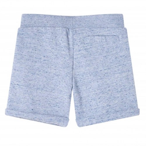 Shorts til børn str. 104 med snøre blåmeleret