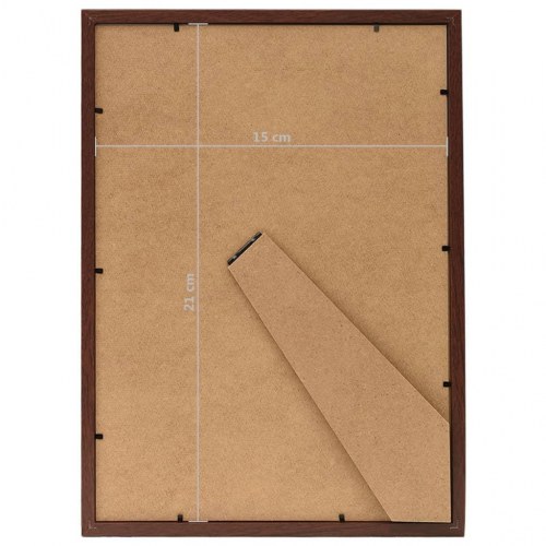 Billedrammer 5 stk. til bord 15x21 cm mørkerød